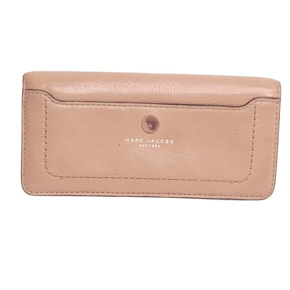Marc Jacobs Beige Open Face Leather Wallet - Picture 1 of 4